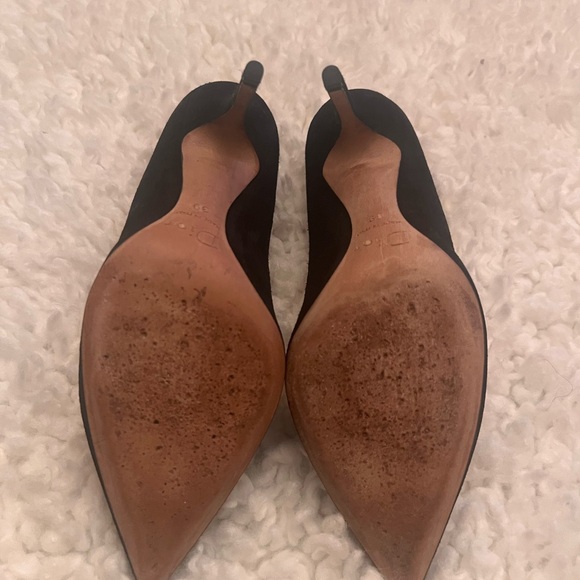 Christian Dior Suede Black Pump Heels size 39/US 9 - Picture 4 of 13